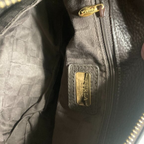 EUC Brown Leather Furla Shoulder Bag or Satchel - Picture 11 of 11